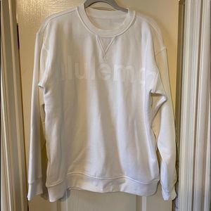 Lululemon All Yours Pullover white size 10